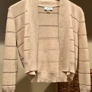 Calvin Klein Metallic Gold Cloche Shrug